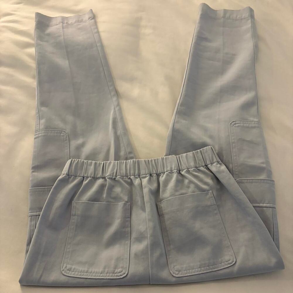 Aritzia light blue high waisted straight leg